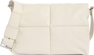 AllSaints Vittoria Quilted Leather Shoulder Bag in Pampas White at Nordstrom Rack