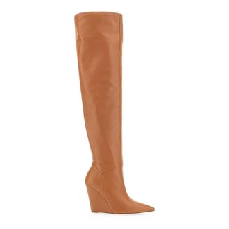 Stuart Weitzman Wedges, female, Brown, Size: 8 1/2 US Saloon 100 Wedge Boot