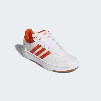 adidas Sneaker ADIDAS SPORTSWEAR HOOPS CLASSIC, Damen, Gr. 38,5, cloud wei&szlig;, collegiate orange, amber gum, Synthetik, Schuhe Sneaker