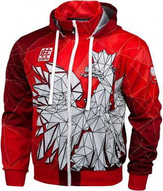 OEM Sudadera Deportiva Polaca Para Hombre, Talla 2xl, Color Rojo