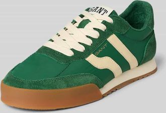 GANT Sneaker aus Leder-Mix mit Logo-Detail Modell Baylle in Gruen, Gr&ouml;&szlig;e 40