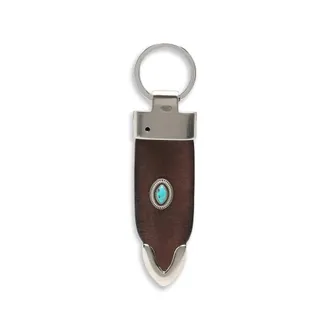 Eraldo Stone-embellished Leather Keyring