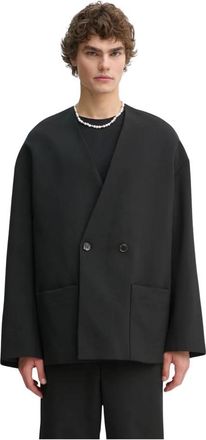 Nanushka Cedric Blazer - Heren - Blazers - Zwart - L - Wol - Jassen