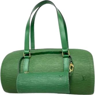Louis Vuitton Pre-owned Vintage Handtas - Dames - Pre-owned - Groen - Maat: ONE Size Leer