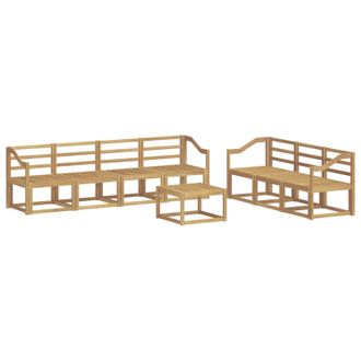 vidaXL Conjunto De Sof&aacute;s De Exterior 8 Pcs Blanco 59 X 59 X 37 Cm Vidaxl