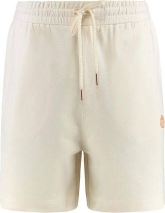 Moncler Korte Broeken, Heren, Beige, L, Katoen, Gilga Farm Cotton Shorts