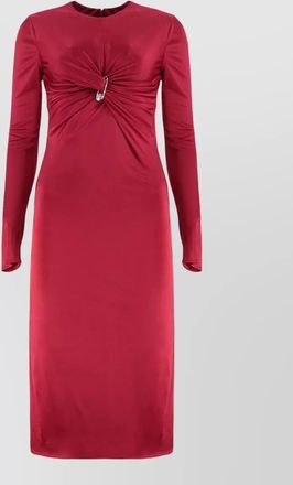 Versace gathered midi dress