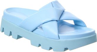 Ferragamo Air Lug Leather Sandal