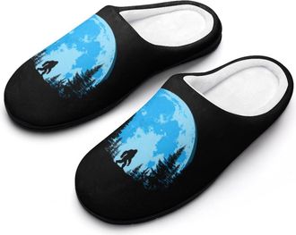 Generic Funny Sasquatch Bigfoot Mens Slippers Comfortable And Non-slip Cotton Slipper Shoe for House