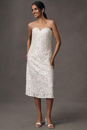 Helsi Francine Strapless Sweetheart Sequin Midi Dress