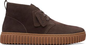 Clarks Torhill Db Suede, High-Top Sneakers High Fashion Shoes, Dark Brown, 10 UK