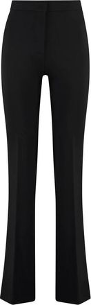 Pinko Flared Full Milano Broek - Dames - Wijde Broeken - Zwart - XL - Broeken