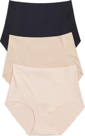 Honeydew Intimates Cool Luxe 3-Pack High Waist Briefs in Black Assorted at Nordstrom Rack, Size Small/medium