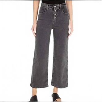 Levi's Mile High Cropped Wide Leg Jeans In Black, Gray