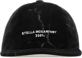 Stella McCartney Stella Mc Cartney Black Velvet Baseball Cap