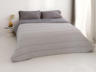 Happy Friday Edred&oacute;n 100% microfibra gris 270x260 cm (cama 160/180)