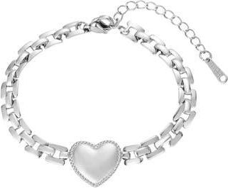 Adornia Heart Pendant Bracelet in Silver at Nordstrom Rack