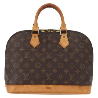 Louis Vuitton Alma Monogram Canvas Brown Canvas Handbag (Pre-Owned)