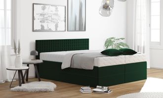 Westfalia Polsterbetten Boxspringbett mit Zierkissen, wahlweise mit Topper