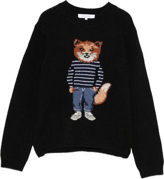 Maison Kitsuné Sweaters Blacks And Greys