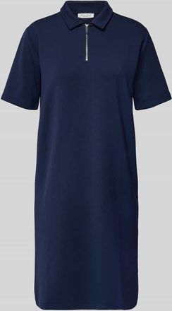 Christian Berg Polokleid mit kurzem Rei&szlig;verschluss in Dunkelblau, Gr&ouml;&szlig;e XXL