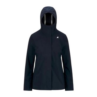 K-Way K-Way, Rain Jackets, female, Blue, Size: XS giacche e blazer poliestere