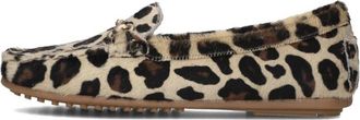 Stefano Lauran Beige Su&egrave;de Mocassins voor Dames - Dames - Loafers - Veelkleurig - 38 1/2 EU - Su&egrave;de - Schoenen