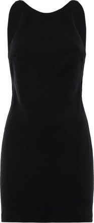 Andamane Carmen Mini Jurk - Dames - Feestkleedjes - Zwart - S - Leer - Kleedjes