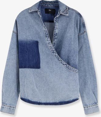 3x1 Camicia in cotone con effetto washed-out - 3X1 - gender_Woman