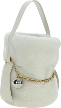 Prada Pre-owned Vintage Fur Bucket Bag - Pre-owned - Mujer - Blanco - ONE SIZE