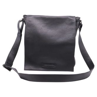 Ralph Lauren Messenger Bag in Black Leather