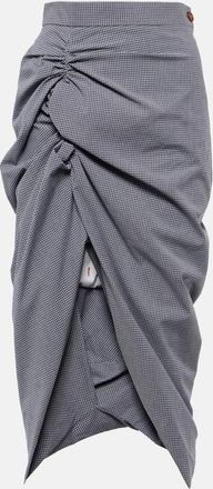 Vivienne Westwood Gingham cotton midi skirt