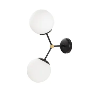 Wonderlamp Aplique De Pared Mulen Negro (2 Luces)