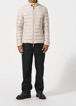 Parajumpers Ugo Short Down Jacket In Mastic