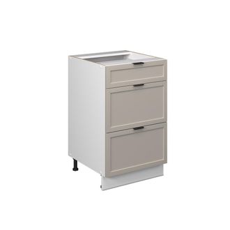Vicco Mueble Bajo De Cocina Fame-line, Grisbeige, 50 Cm Sin Encimera, Vicco