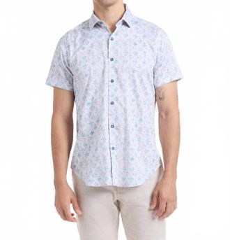 Robert Graham Greatorex Short Sleeve Button Down Shirt In Multi