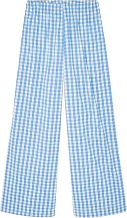 American Vintage Pantalones Anchos - Trousers - Mujer - Azul - S