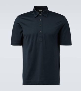 Ermenegildo Zegna Silk and cotton polo shirt
