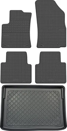 OEM Juego De Alfombrillas De Goma Para Coche Y Alfombrilla Para Maletero Para Citro&euml;n C3 Aircross Ii Crossover A Partir De Noviembre De 2017