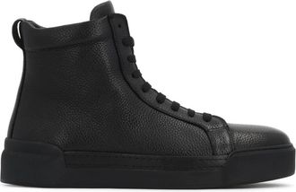 Kazar Zwarte leren veterschoenen - Heren - Sneakers - Zwart - 43 EU - Leer - Schoenen