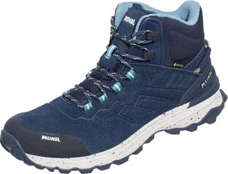 Meindl Wanderschuh MEINDL Meindl Dallas Lady Mid GORE-TEX marine/lemon, Damen, Gr. 37,5, schwarz, Mesh, Veloursleder, unifarben, Schuhe Wanderschuh, GORE-TEX