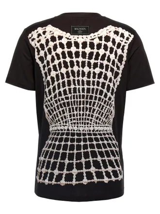Balmain Trompe-loeil Embroidered T-shirt - Black