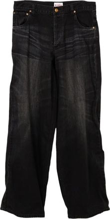 Bows & Arrows Wire jeans met wijde pijpen - Zwart