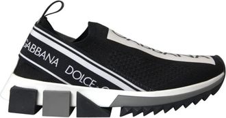Dolce & Gabbana Sorrento Sneakers - Heren - Sneakers - Zwart - 39 1/2 EU - Polyester - Schoenen