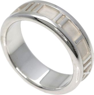 Tiffany & Co. Atlas Silver Band Ring (Pre-Owned)