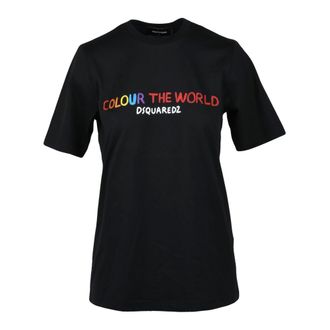 Dsquared2 T-Shirts, female, Black, Size: S Dsquared2 tshirt