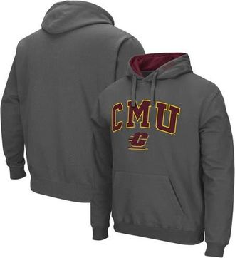 Colosseum Mens Colosseum Charcoal Cent. Michigan Chippewas Arch and Logo Pullover Hoodie at Nordstrom, Size Small