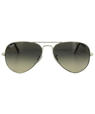 Ray-Ban Unisex Sunglasses Aviator 3025 003/32 Silver Grey Gradient 58mm Metal - One Size