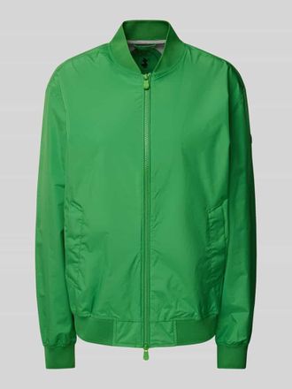 Save The Duck Bomberjacke mit Zweiwege-Rei&szlig;verschluss Modell OLEN in Gruen, Gr&ouml;&szlig;e XS