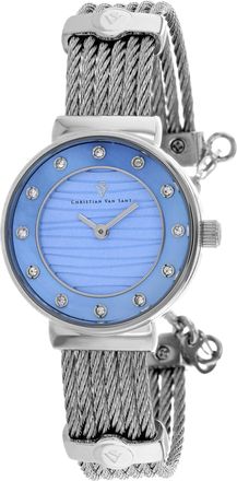 Christian Van Sant Womens Cavo Blue Round 28mm